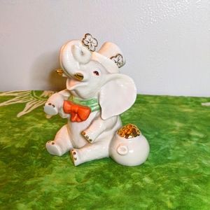 Lenox Elephant St Patrick's Day themed
